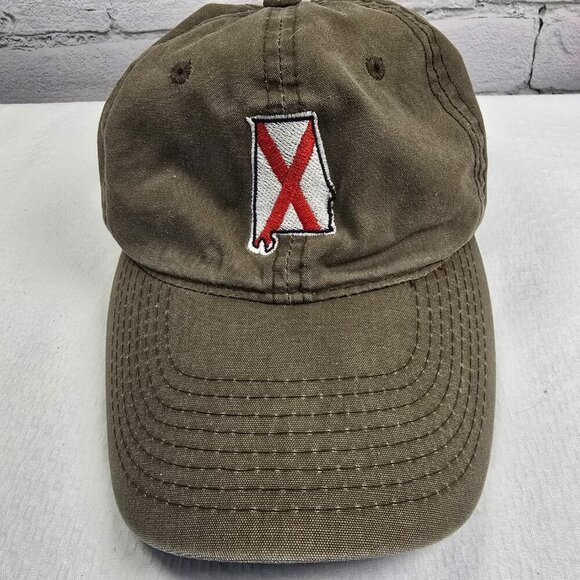 ALABAMA STATE TRADITIONS BASEBALL CAP MENS DISTRESSED CHARCOL GRAY EUC - Picture 5 of 8